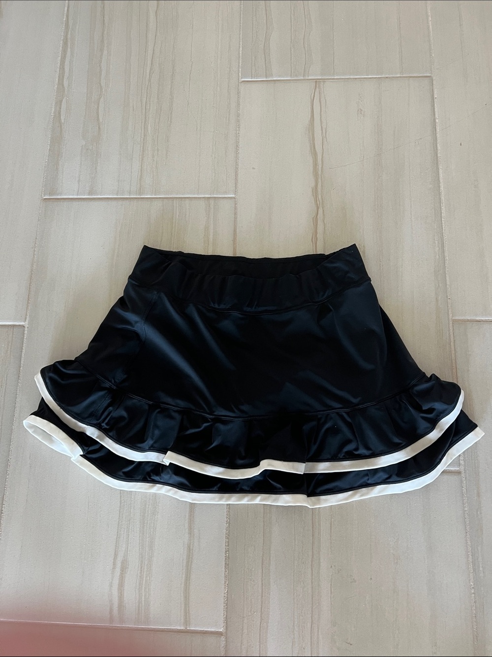 Nike Black Tennis Skirt with White Trim